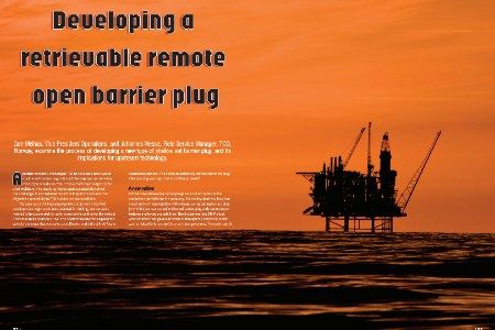 Developing a retrievable remote open barrier plug